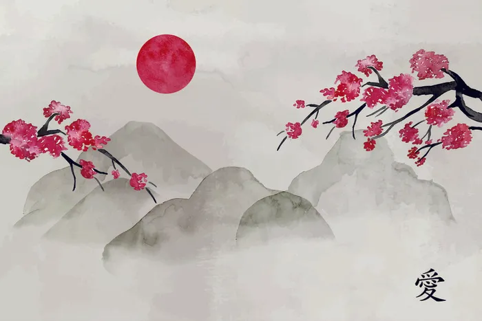 矢量水墨画 cdr矢量模版下载