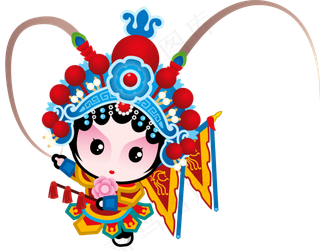 [京剧国粹]国粹京剧Q版全套PNG动漫武生穆桂英挂帅