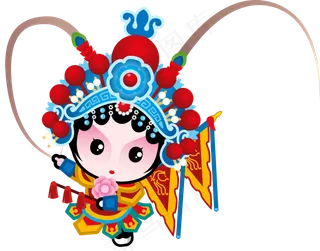 [京剧国粹]国粹京剧Q版全套PNG动漫武生穆桂英挂帅