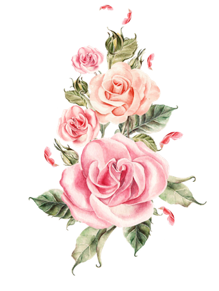 38妇女节三八女神女王粉色花朵玫瑰艺术字设计png免抠ps素材