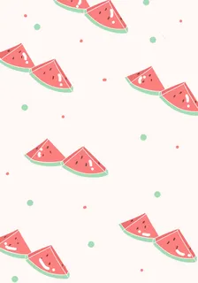 创意简约五彩缤纷水果西瓜海报插画