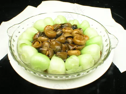 1320双菇扒菜胆 1320双菇扒菜胆
