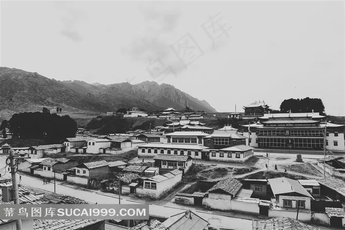 甘南格尔底寺老照片