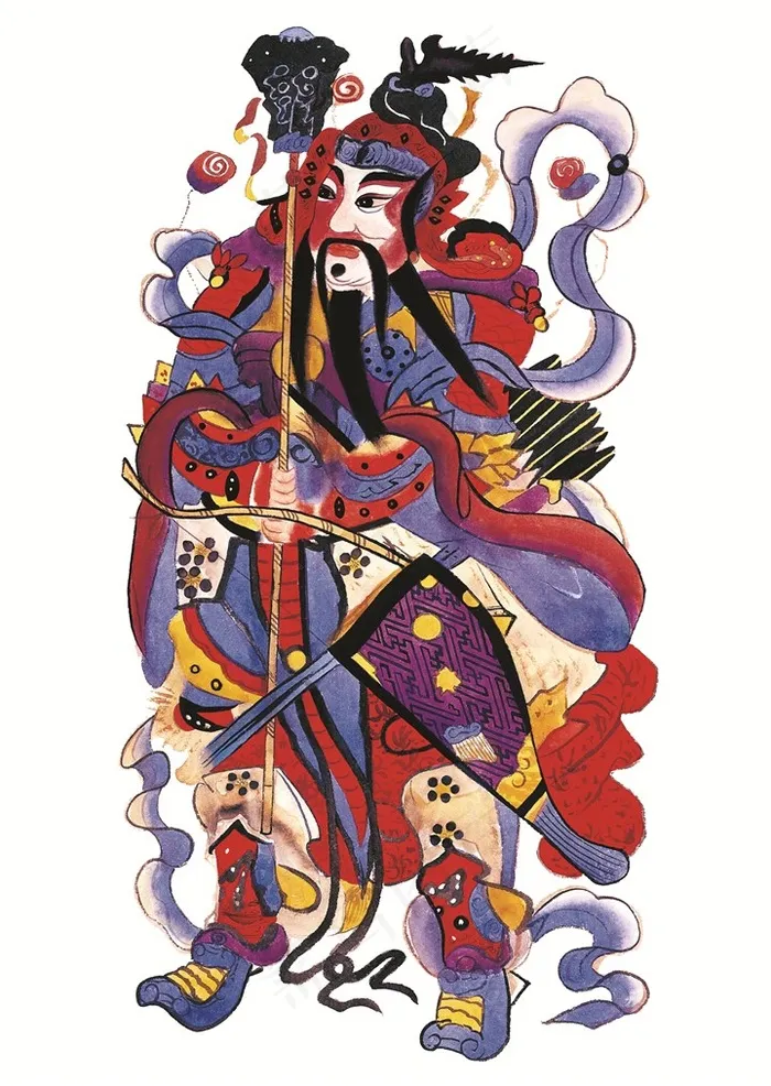中国传统门神画