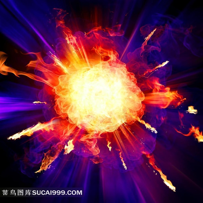 爆炸的火球创意高清图片