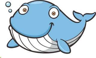 蓝鲸鲸鱼卡通