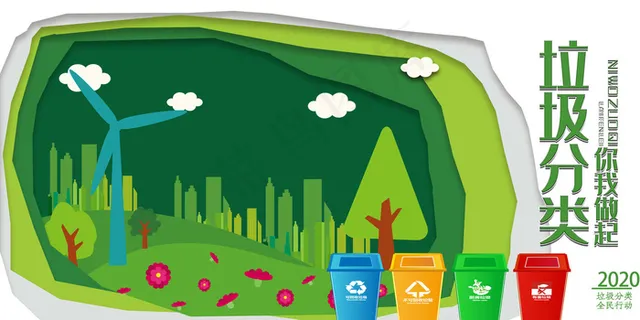 垃圾分类展板
