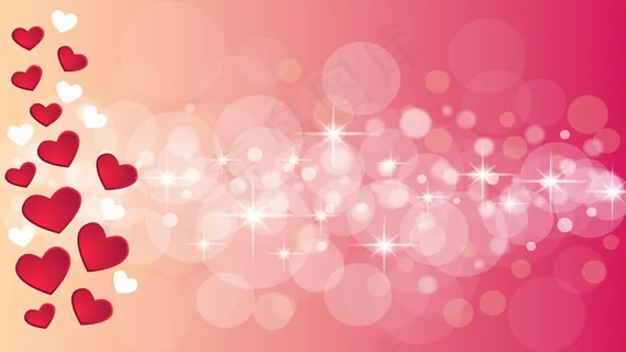 浪漫粉色心形背景图片