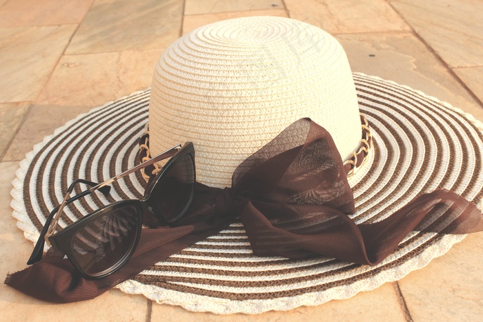 女士遮阳帽图片