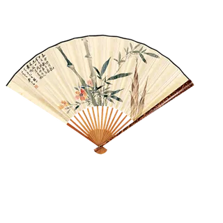 中国古风元素扇子