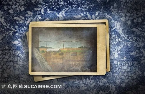 可爱花纹相框图片素材