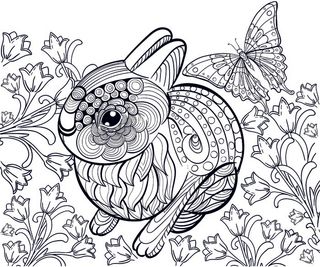 卡通手绘儿童画黑白线描线稿