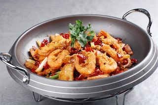 干锅美食焖锅湘菜麻辣香辣纸锅香辣干锅鱿鱼虾