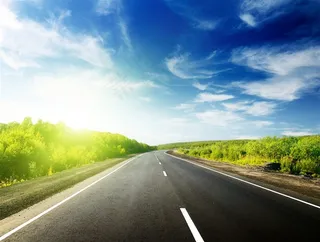 美丽的马路风景高清摄影图片