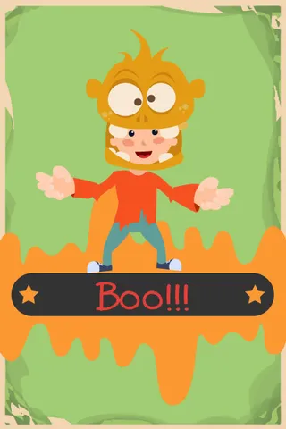 万圣节小鬼捣蛋儿童矢量插画扁平