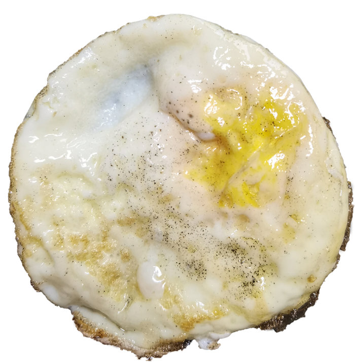 香煎 鸡蛋煎蛋荷包蛋鸭蛋鹅蛋圆形黄白相间免抠摄影元素素材