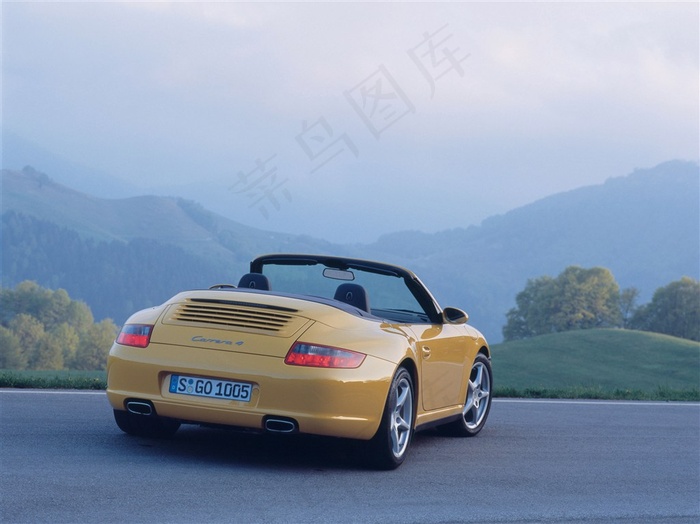 911Carrera4S敞篷跑车高清摄影图