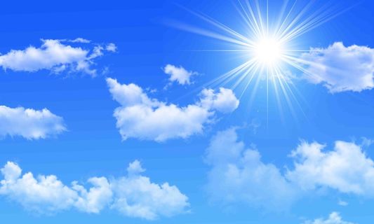 蓝天白云背景墙吊顶