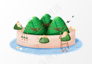 端午节艺术字 端午节 粽子海报模版