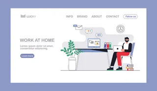 扁平化人物场景办公互联网等距ai矢量设计网页海报UI素材插画