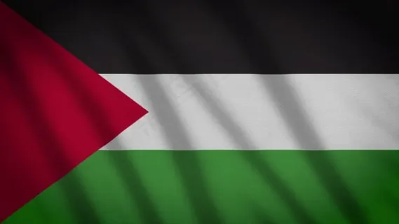 巴勒斯坦, 亚洲, 符号, 旗帜, 国家的, 国家, 风