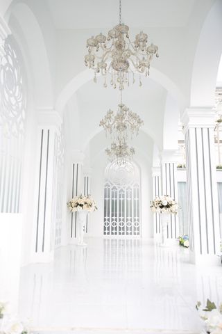 现代摄影结婚空间白色背景