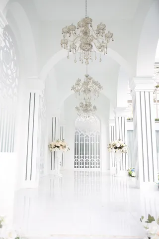 现代摄影结婚空间白色背景