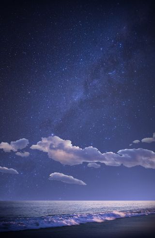 唯美天空背景PSD分层素材