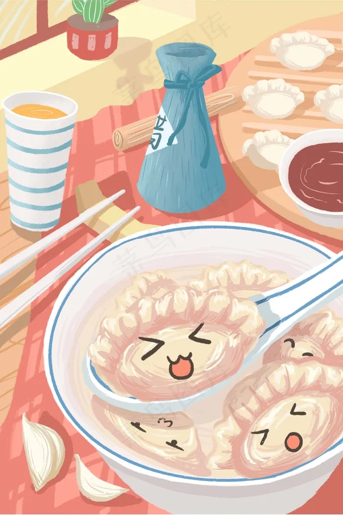 冬至插画 冬至海报图片psd模版下载