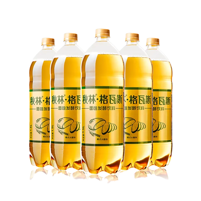 秋林 格瓦斯5超市商品白底图免抠实物摄影png格式图片透明底