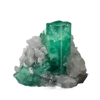 晶石绿色矿石免抠图