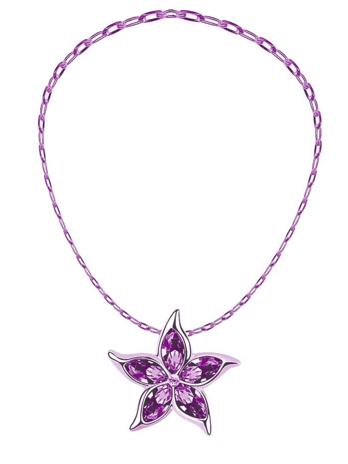 水晶项链免抠图-5