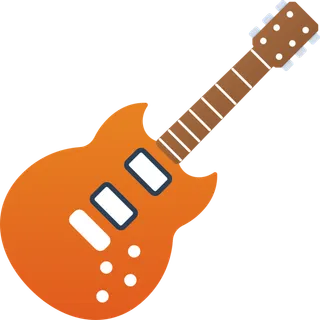 橙色吉他简笔画