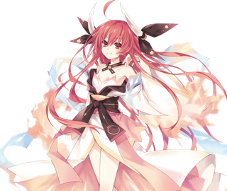 粉色萝莉女孩长发卡通简笔