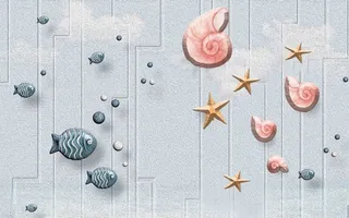 卡通儿童房背景墙