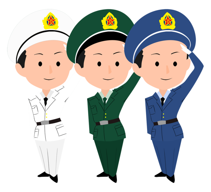 军人卡通画