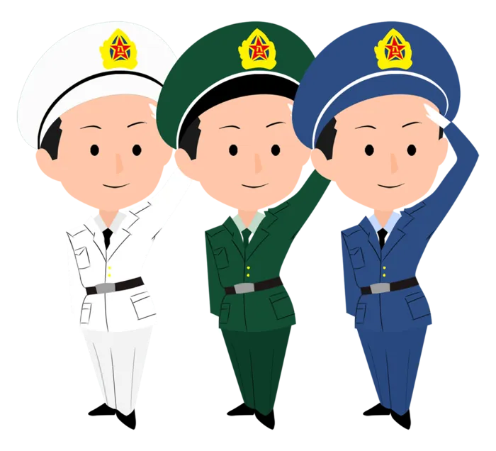 军人卡通画