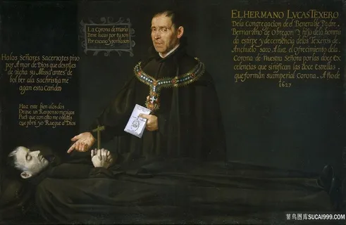 黑衣男士肖像油画