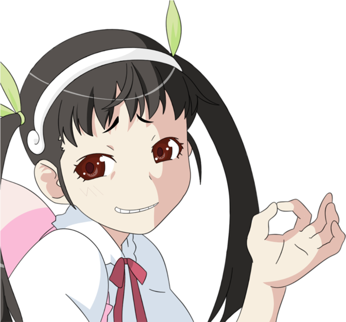 ok手势女孩卡通简笔画