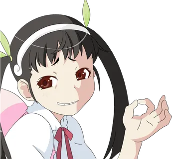 ok手势女孩卡通简笔画