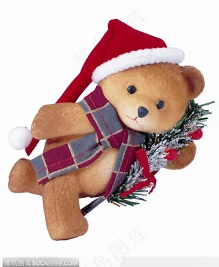 圣诞小熊（倾斜）