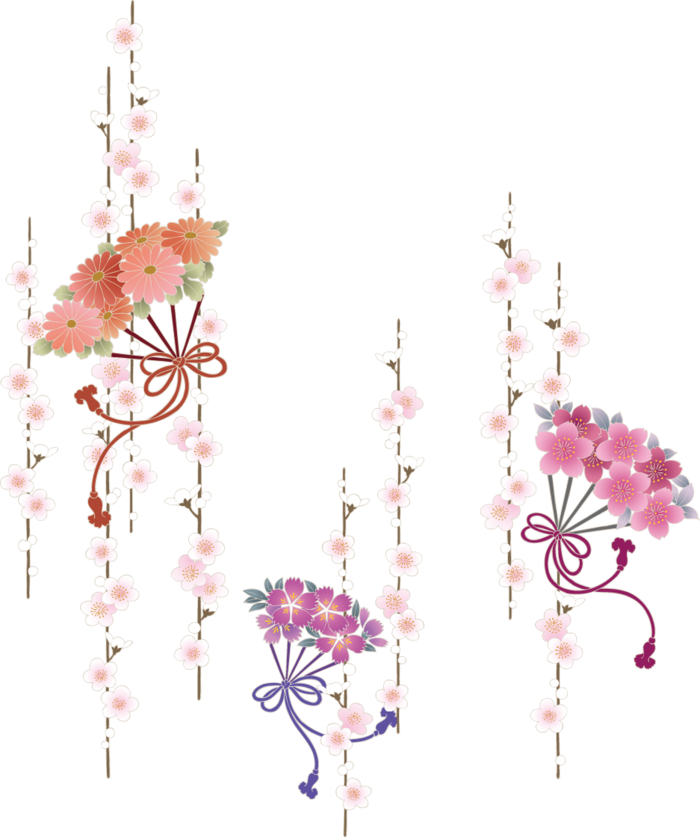 卡通彩色小花素材