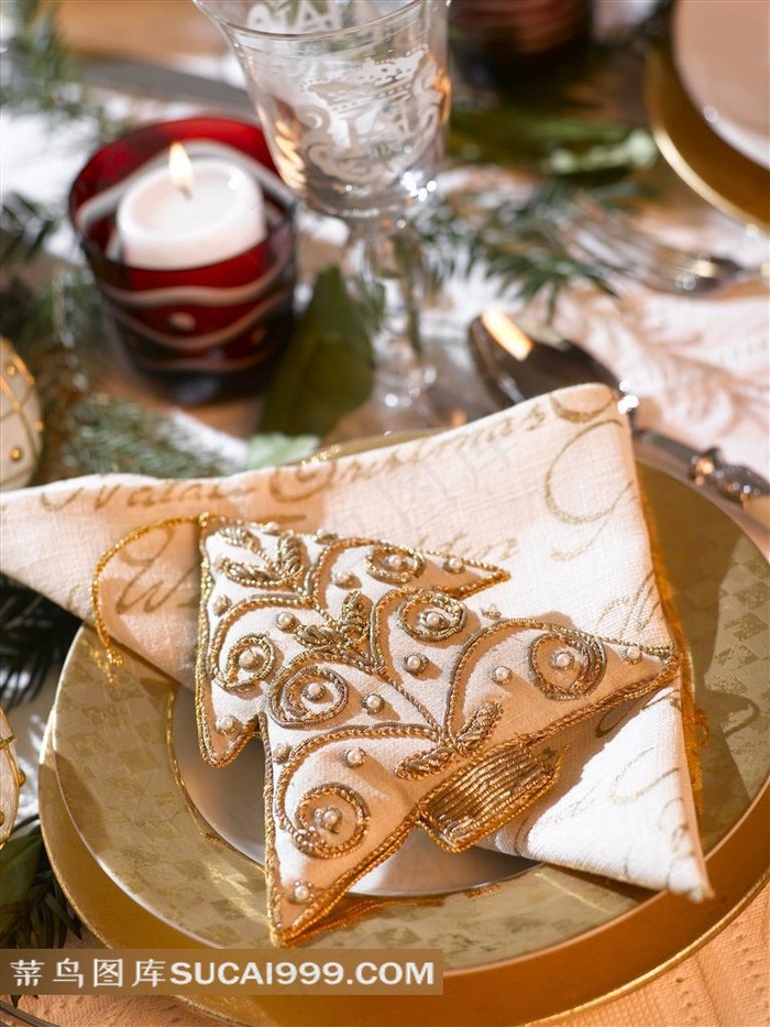 圣诞节耶诞节元素 圣诞节餐桌摆设