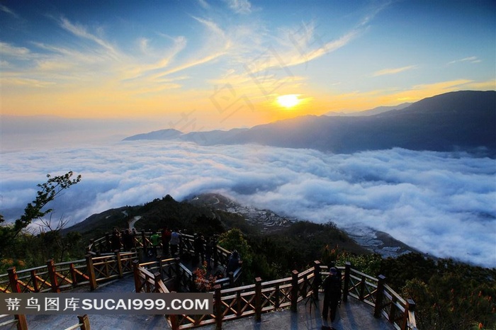 中国云南元阳梯田风景写真图片