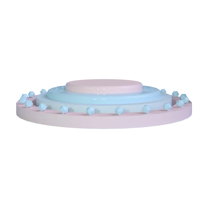 3D展台素材免扣产品展示台PNG