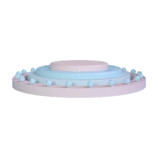 3D展台素材免扣产品展示台PNG