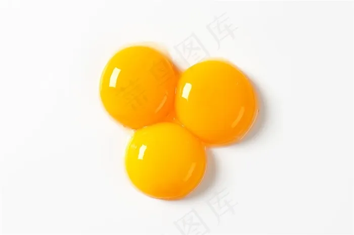 三只金黄色的蛋黄高清摄影图片