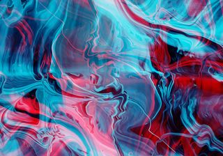 抽象艺术油漆颜料混色流体简笔背景