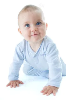 可爱微笑的宝宝特写高清图片