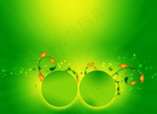 高清绿色相框图片下载